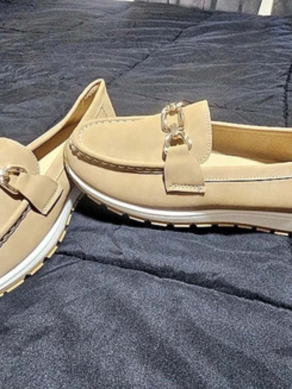 Women's Beige Bit Loafers Like New